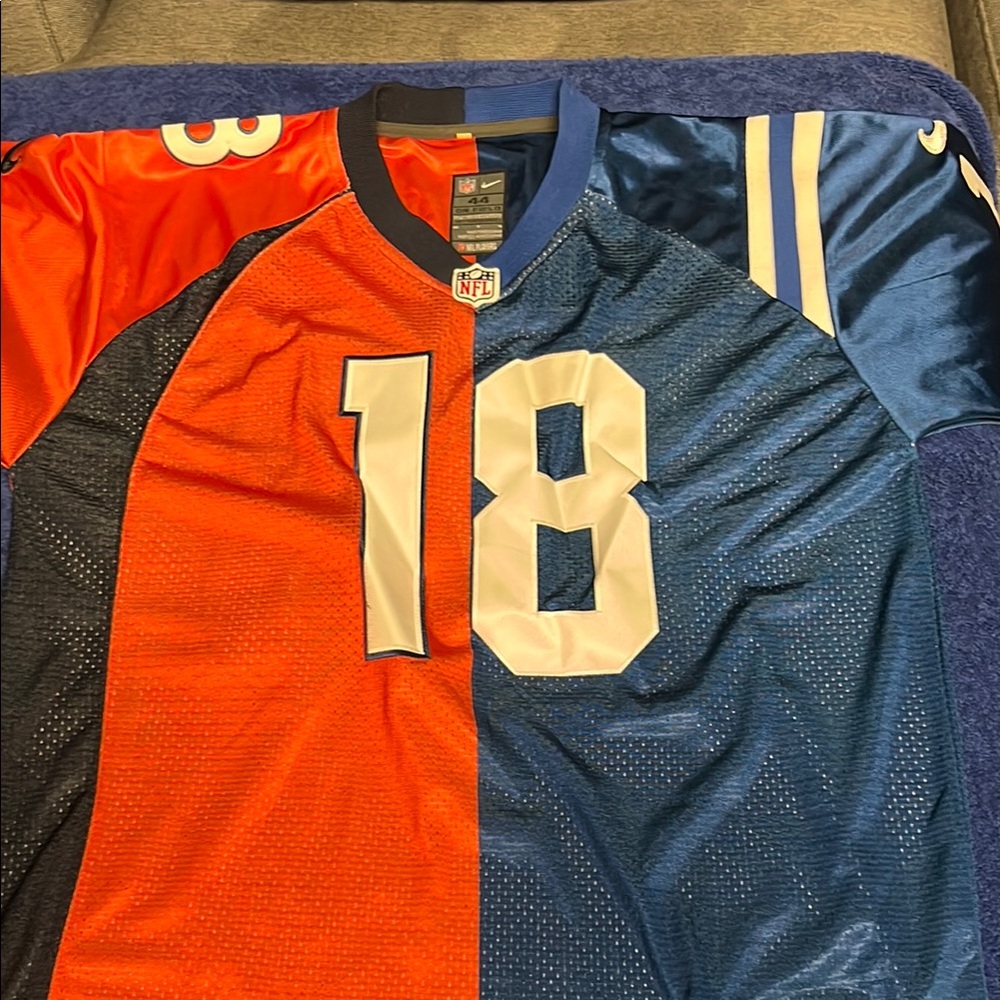 Nike Orange and Blue Split Jersey